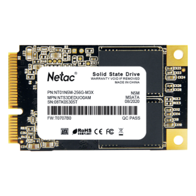 Netac N5M  256GB MSATA SATAIII Solid State Drive (SSD)